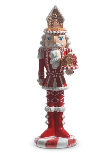17.5" RED GINGERBREAD NUTCRACKER - Sassy Inspiration