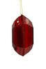 6" Red Square Jewel Glitter Ornament - Sassy Inspiration