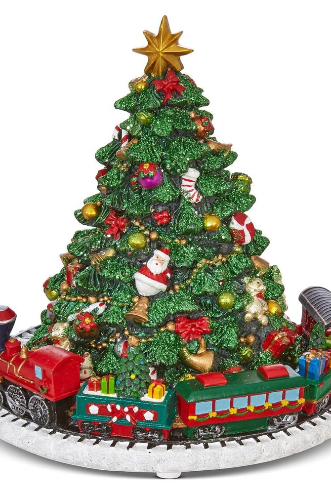 6.25" Animated Musical Tree with Train - Sassy Inspiration