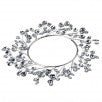 6.5" METAL JEWEL CANDLE RING - SILVER - Sassy Inspiration