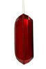 8" Red Rectangle Jewel Glitter Ornament - Sassy Inspiration