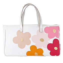Canvas Flowers Tote