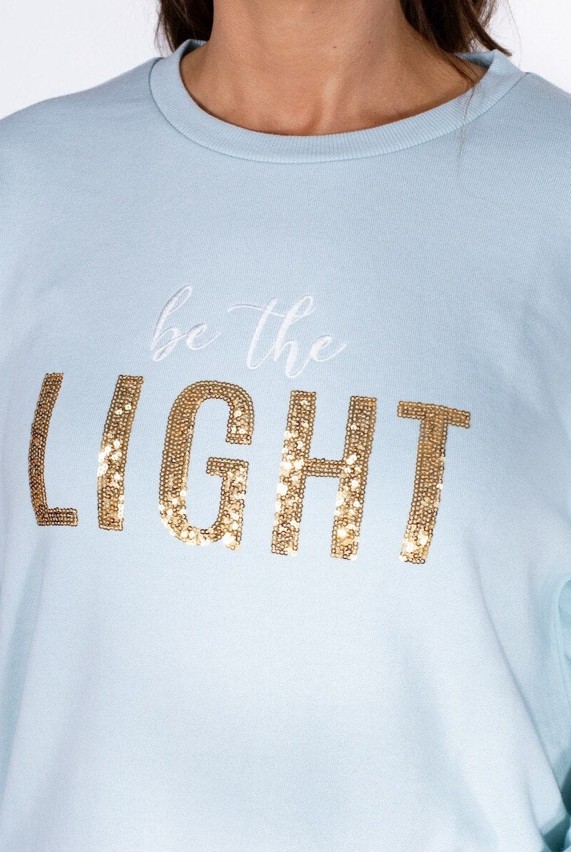 Be The Light Sequin Sweatshirt - Sassy Inspiration