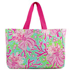 Bora Bora Tote in Aruba/Hot Pink - Sassy Inspiration