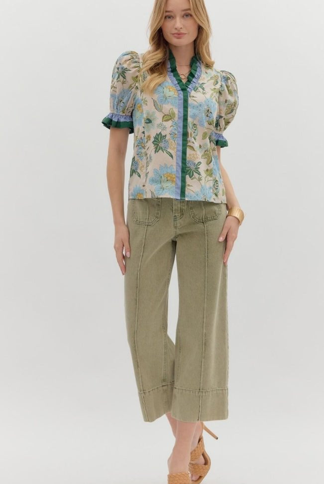 Floral Print Top - Sassy Inspiration