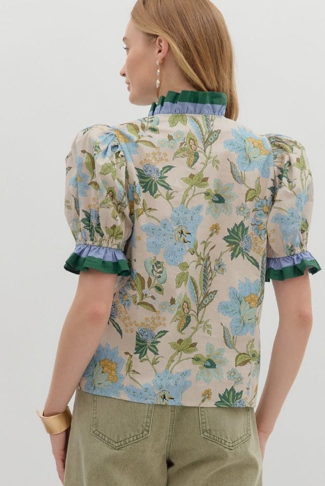 Floral Print Top - Sassy Inspiration