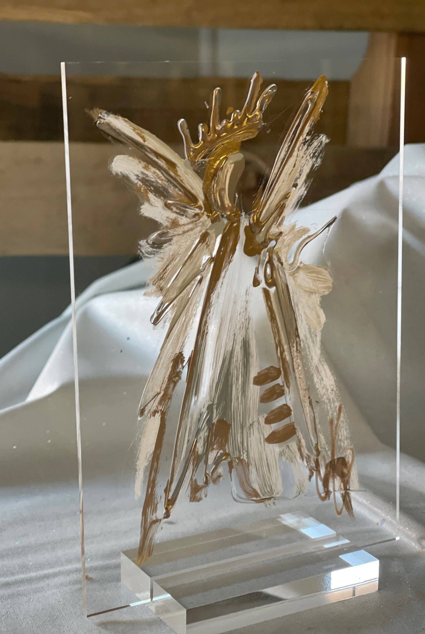 Hand Painted Angel on 5’x7’ acrylic - Sassy Inspiration