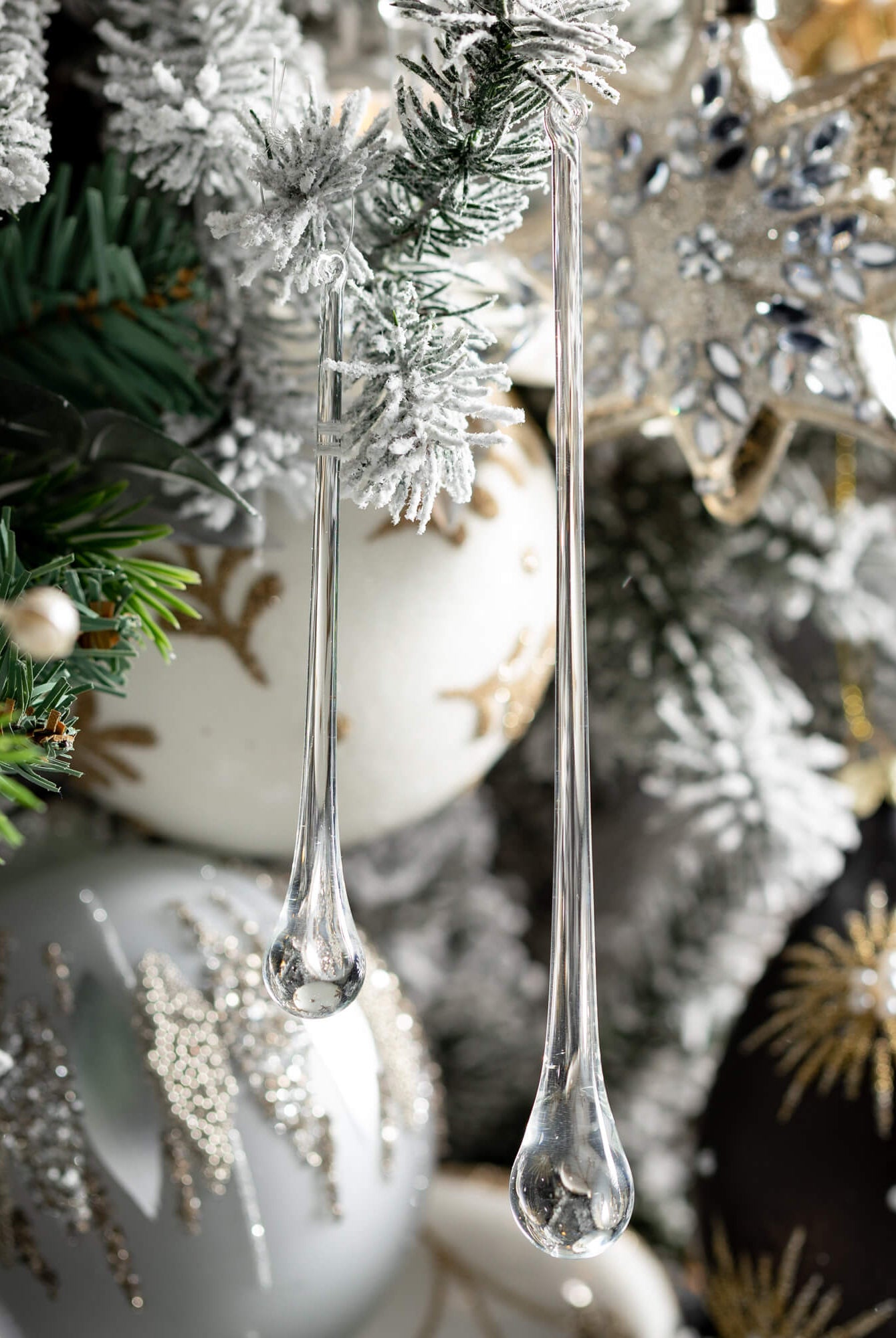 Icicle Drop Christmas Ornament - 3 sizes - Sassy Inspiration