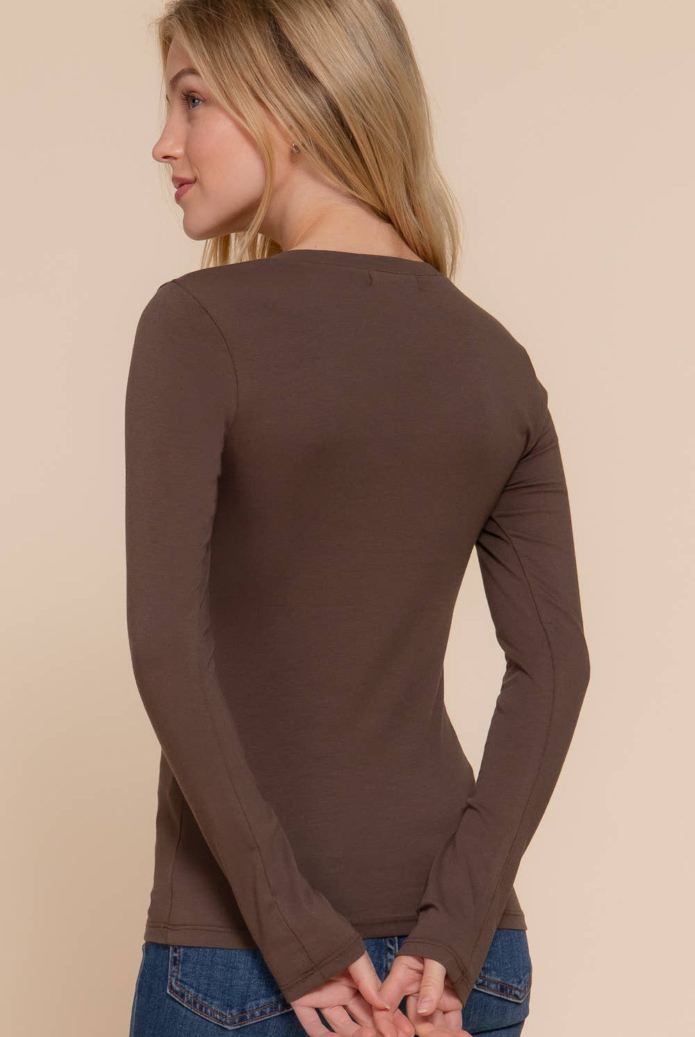 Jane Long Sleeve V - neck Top - Sassy Inspiration