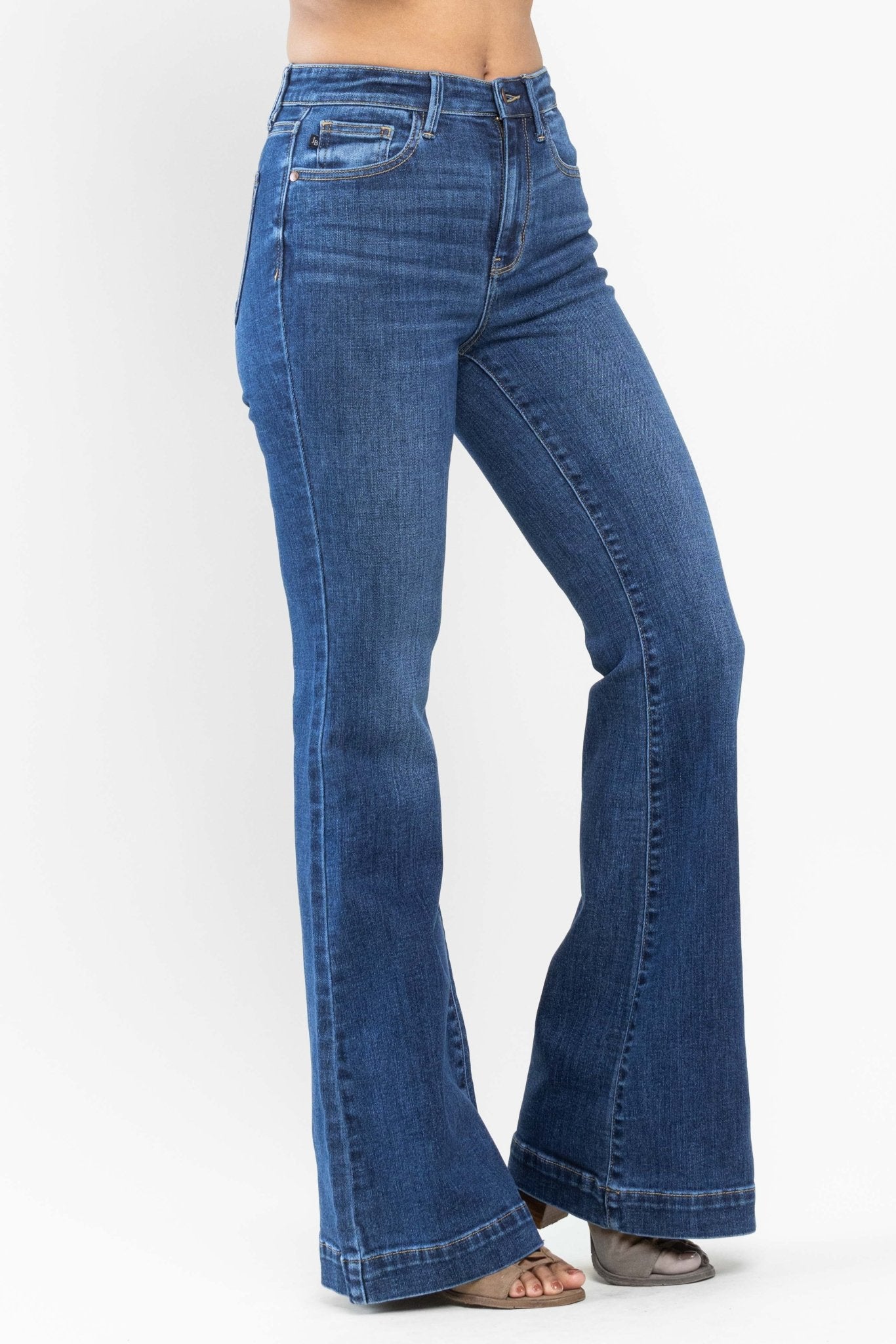 Judy Blue High Waisted Wide Hem Flare Jean - Sassy Inspiration