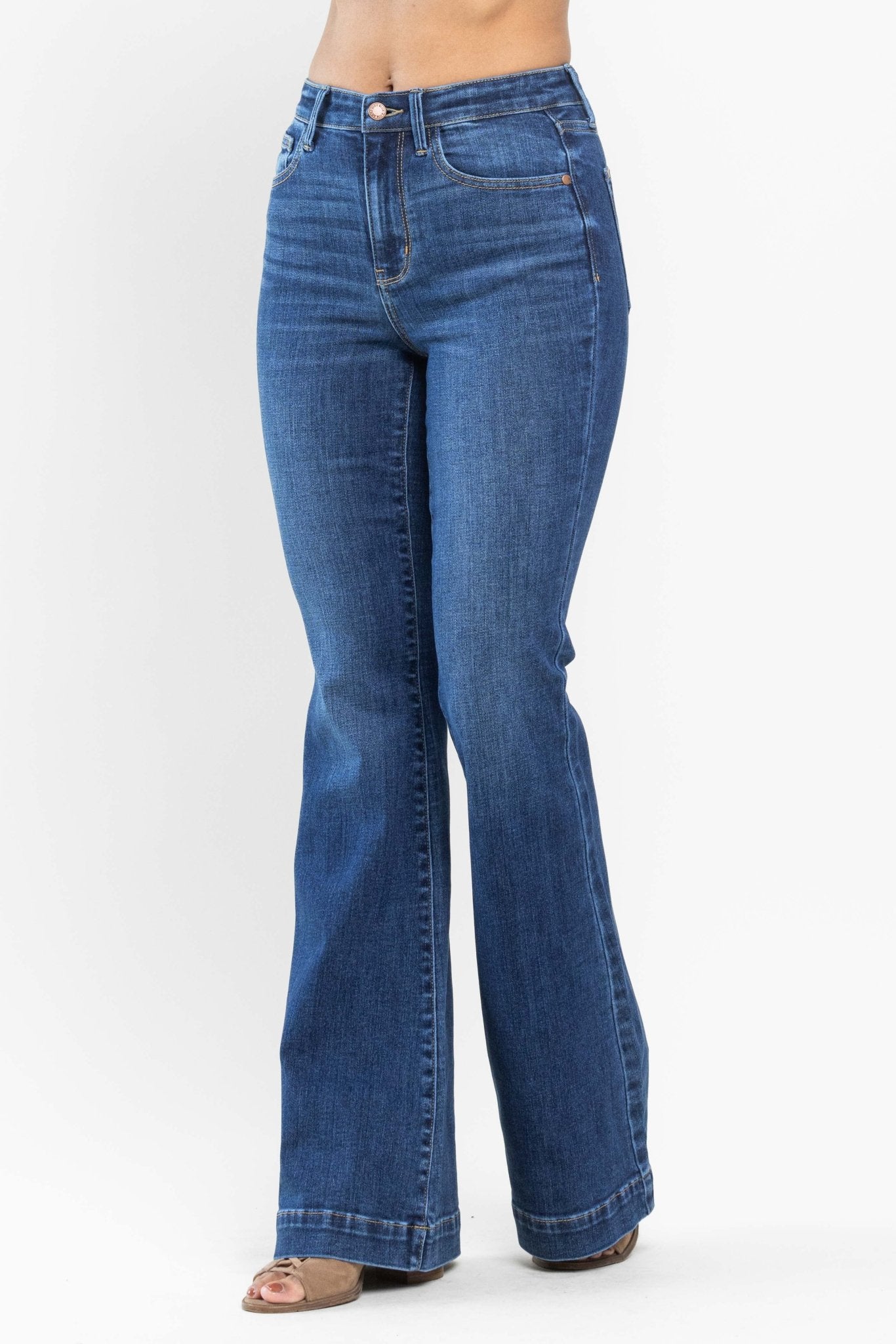 Judy Blue High Waisted Wide Hem Flare Jean - Sassy Inspiration