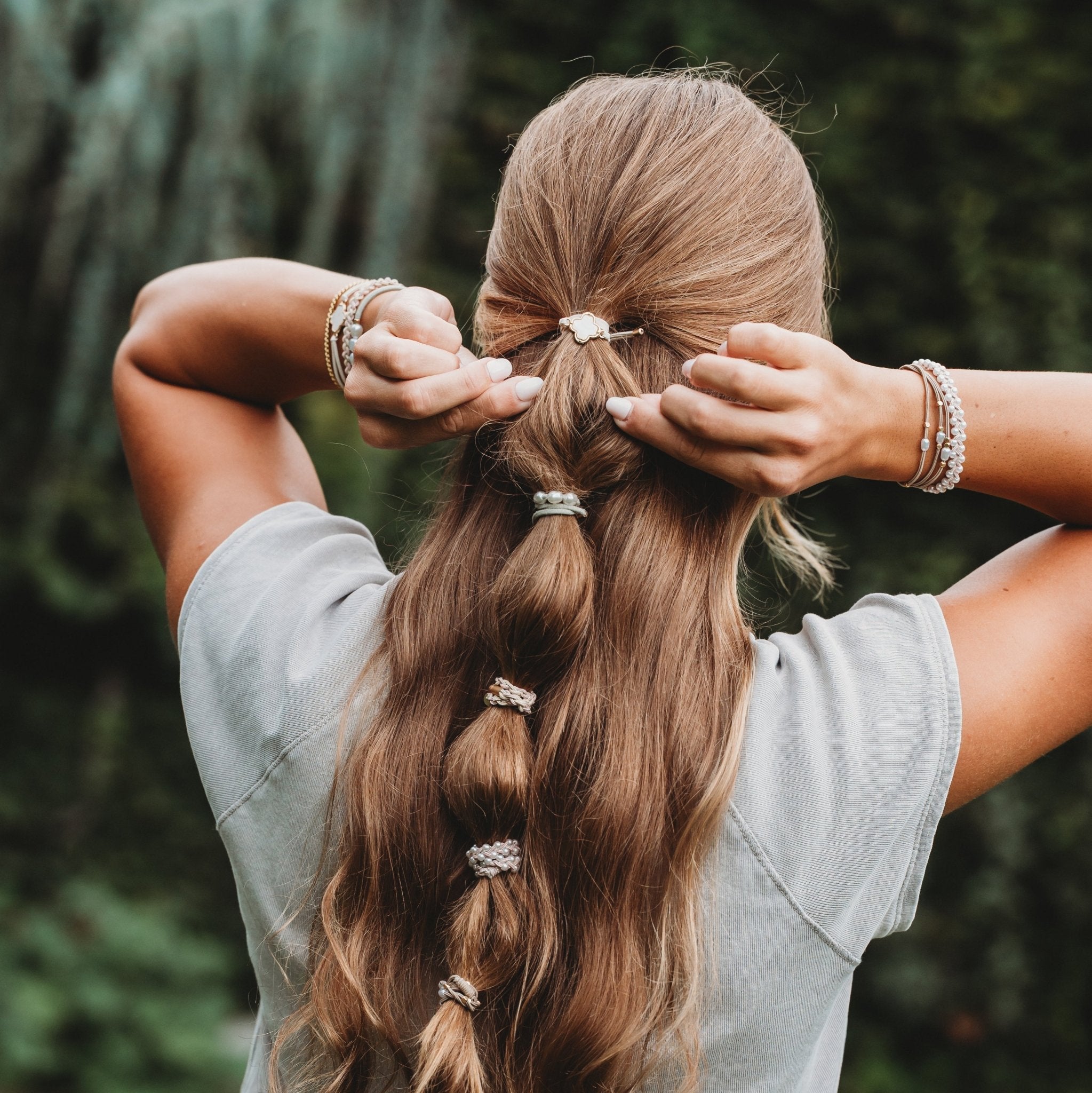 K'lani GLIMMER Hair Tie/Bracelet Set - Sassy Inspiration