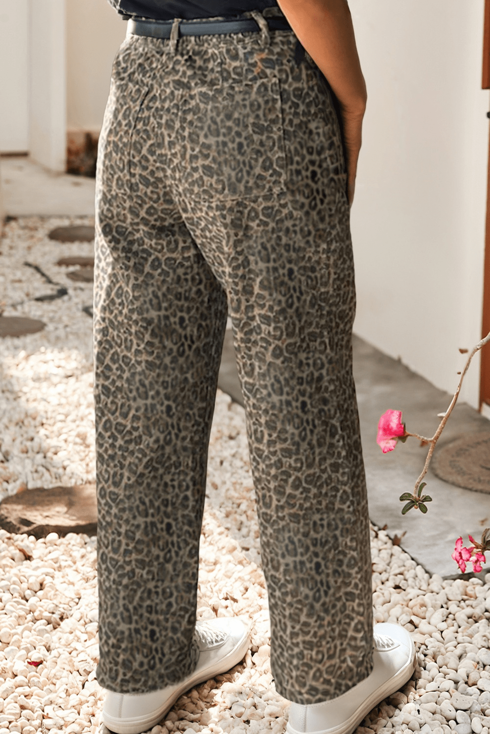 Leopard Straight Leg Jeans - Sassy Inspiration
