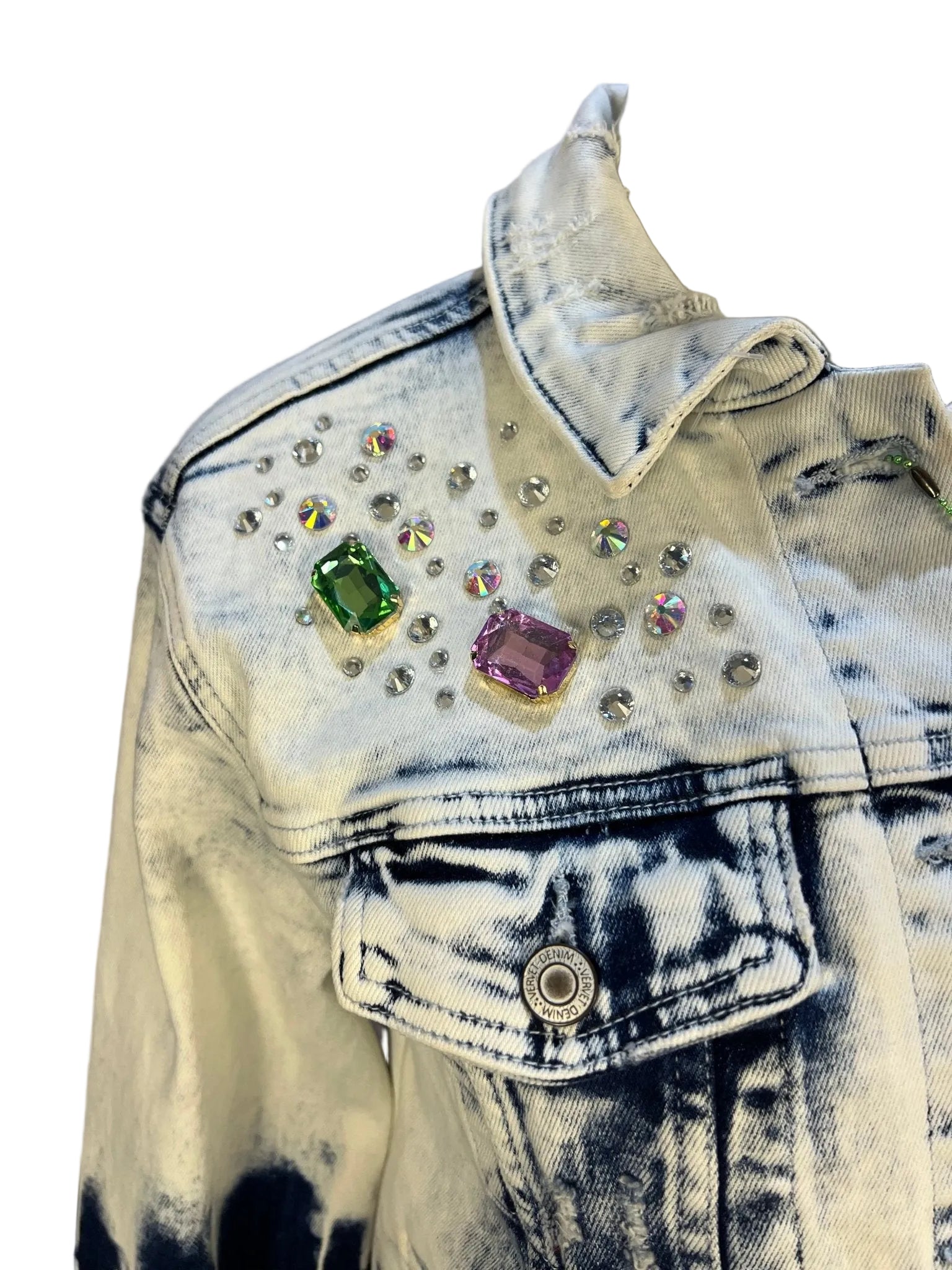 One - of - a - kind Denim Jacket (Medium) - Sassy Inspiration