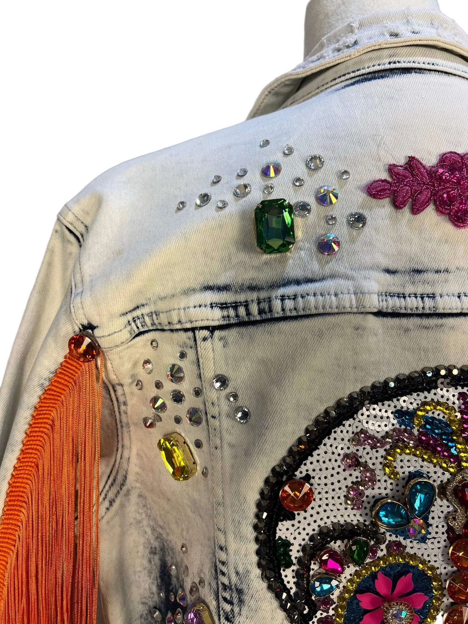 One - of - a - kind Denim Jacket (Medium) - Sassy Inspiration