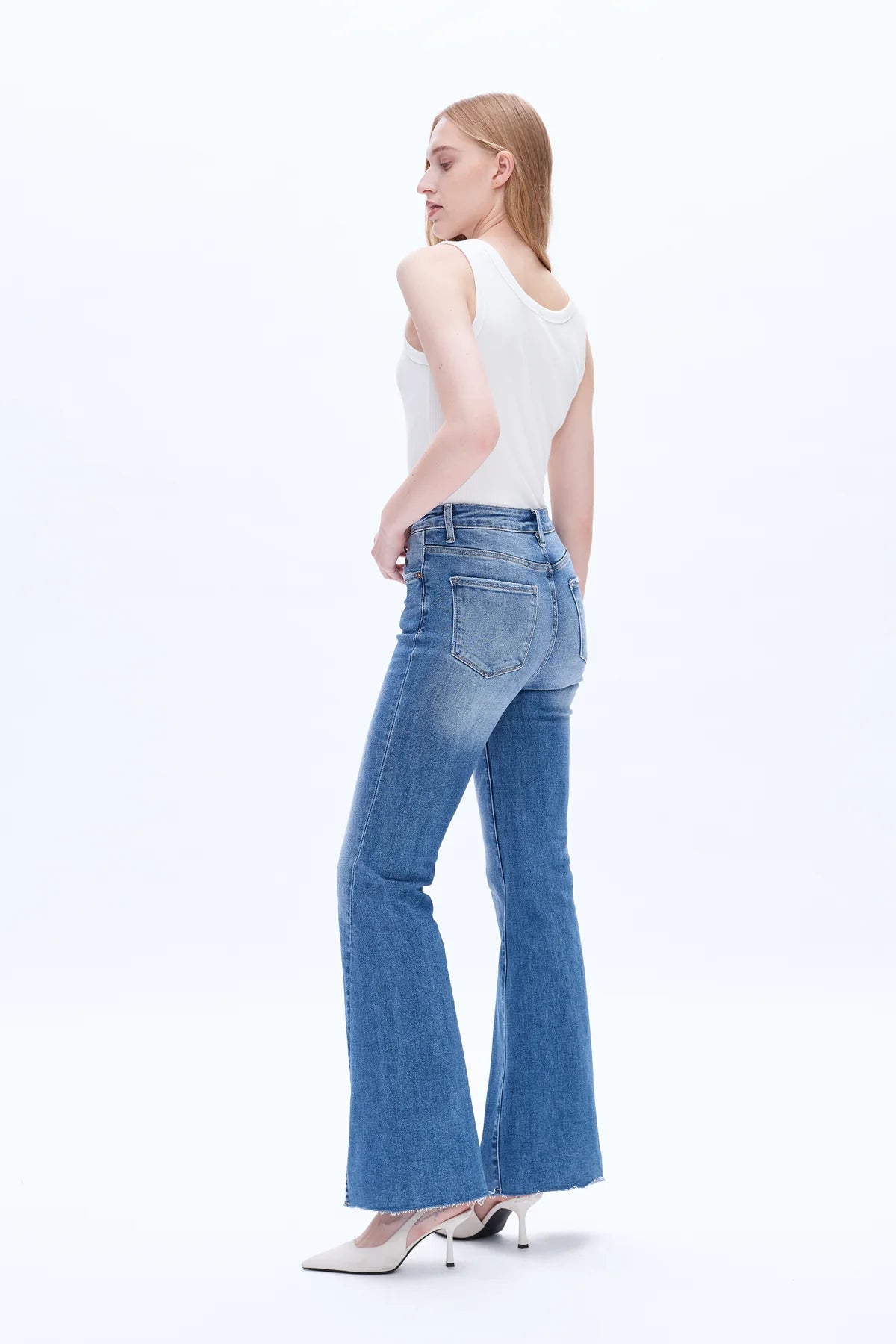 Southern High - Rise Flare Denim – Southern Wash - Sassy Inspiration