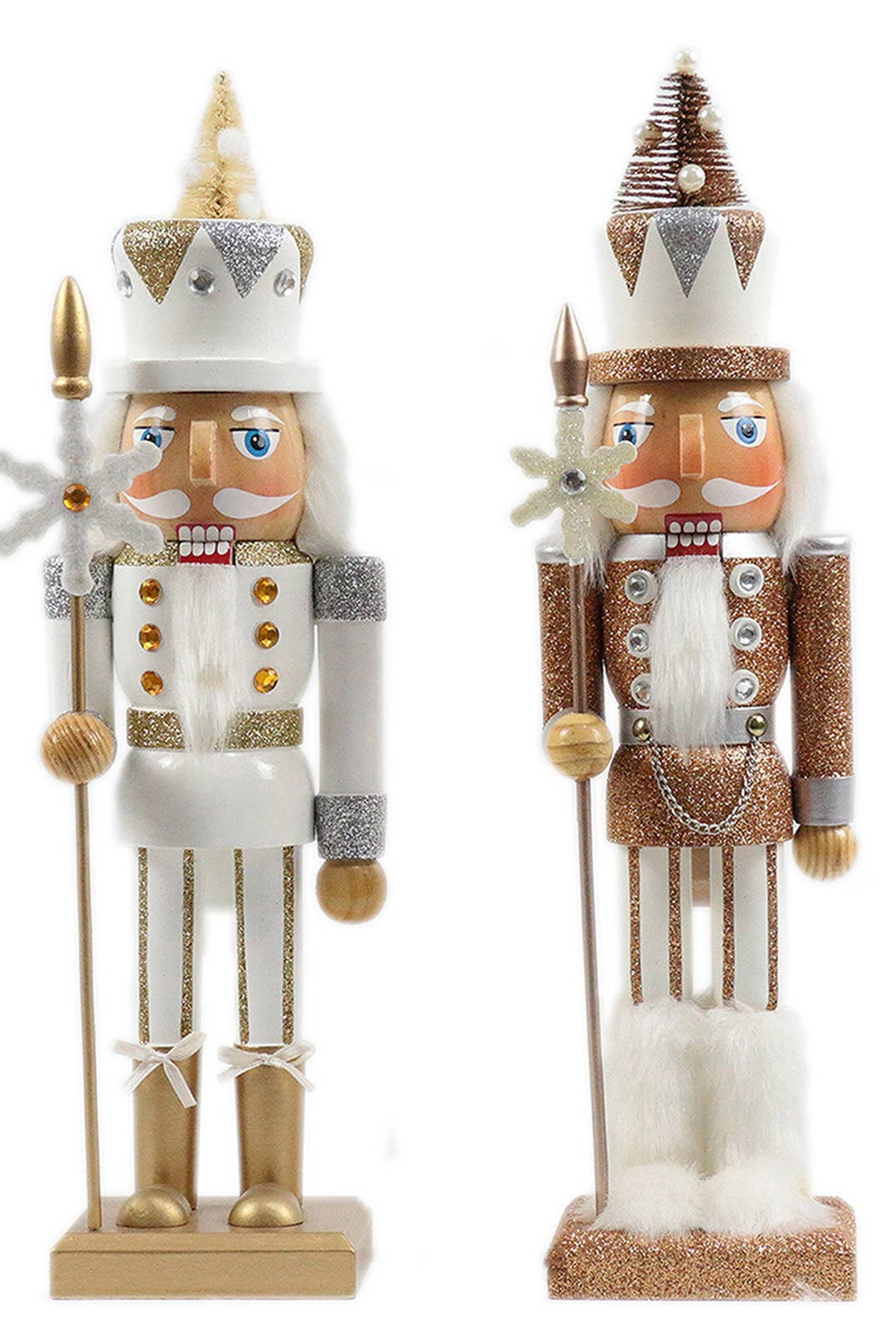 15" Silver or Gold Snowflake Soldier Nutcracker - Sassy Inspiration