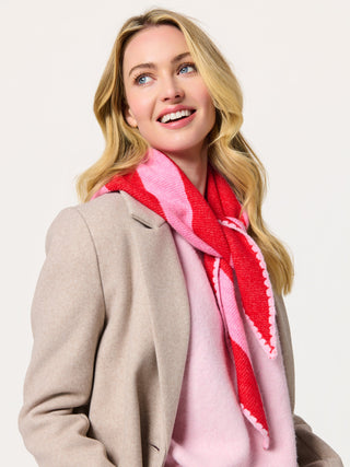 Joy Small Triangle Scarf – Red - Sassy Inspiration