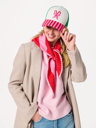 Joy Small Triangle Scarf – Red - Sassy Inspiration
