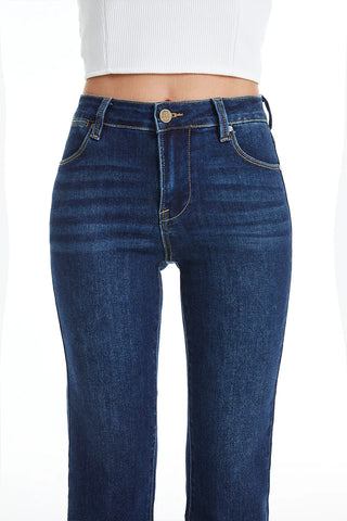 Bayeas Mid Rise Straight Leg Jeans