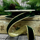 1” x 10Y Emerald Green Velvet Ribbon - Sassy Inspiration