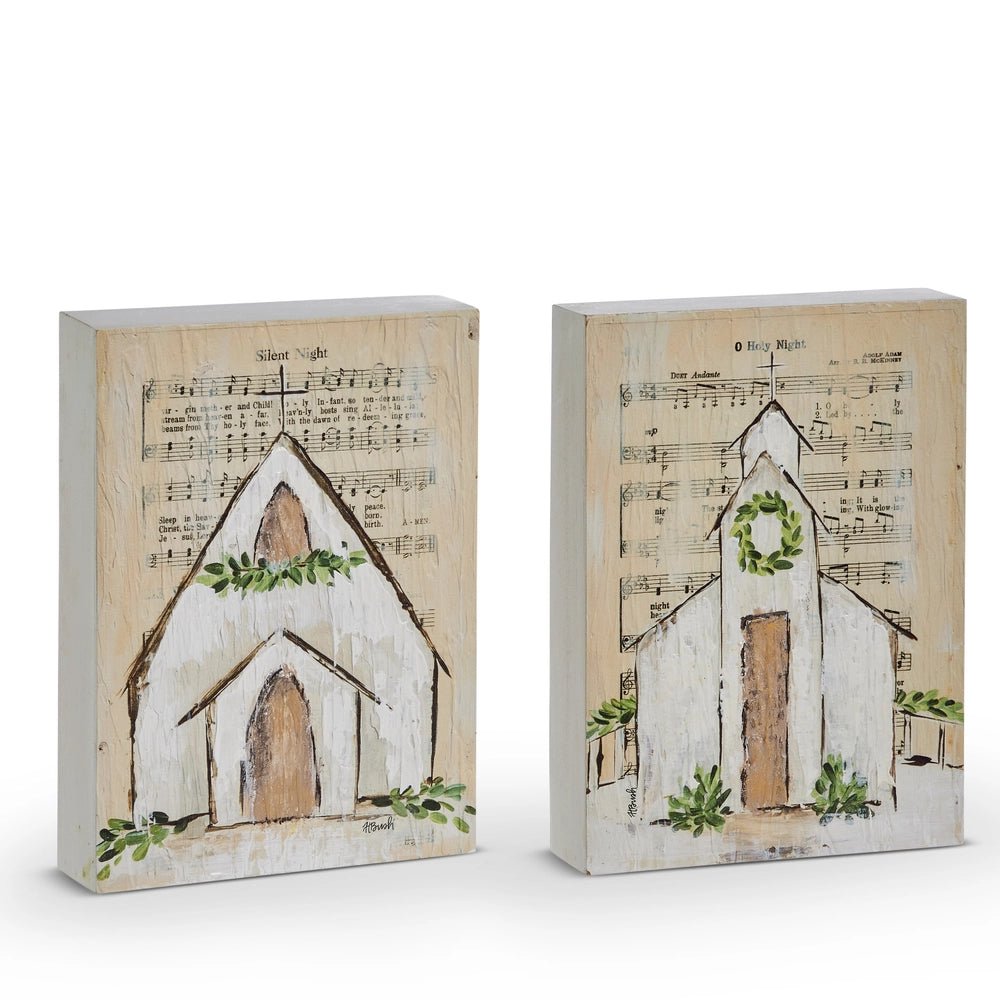 10" Music Sheet Church Block - Sassy Inspiration