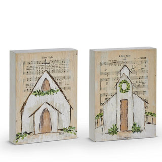 10" Music Sheet Church Block - Sassy Inspiration