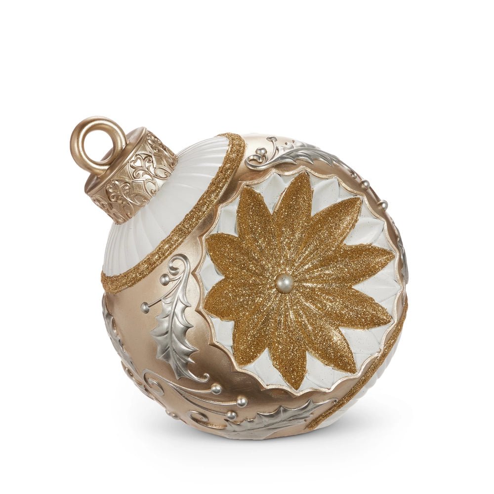 10" Vintage Gold and Silver Ornament Decor - Sassy Inspiration