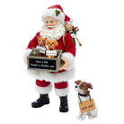 10.5" Fabriché™ Adopt - A - Pet Santa With Dog, 2 - Piece Set - Sassy Inspiration