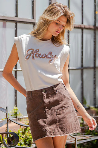 Howdy Fringe Graphic Tank