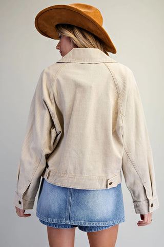 Wild West Mineral Wash Embroidered Jacket