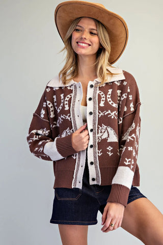 Saddle & Bloom Western Cardigan