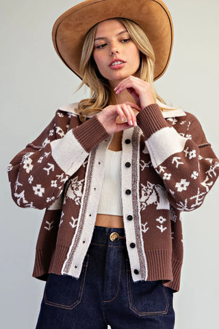 Saddle & Bloom Western Cardigan