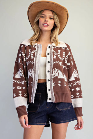Saddle & Bloom Western Cardigan