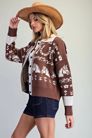 Saddle & Bloom Western Cardigan