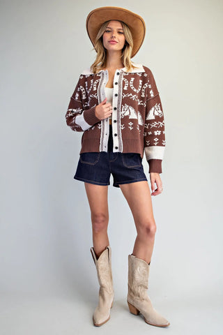 Saddle & Bloom Western Cardigan