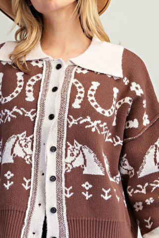 Saddle & Bloom Western Cardigan