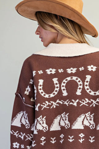 Saddle & Bloom Western Cardigan