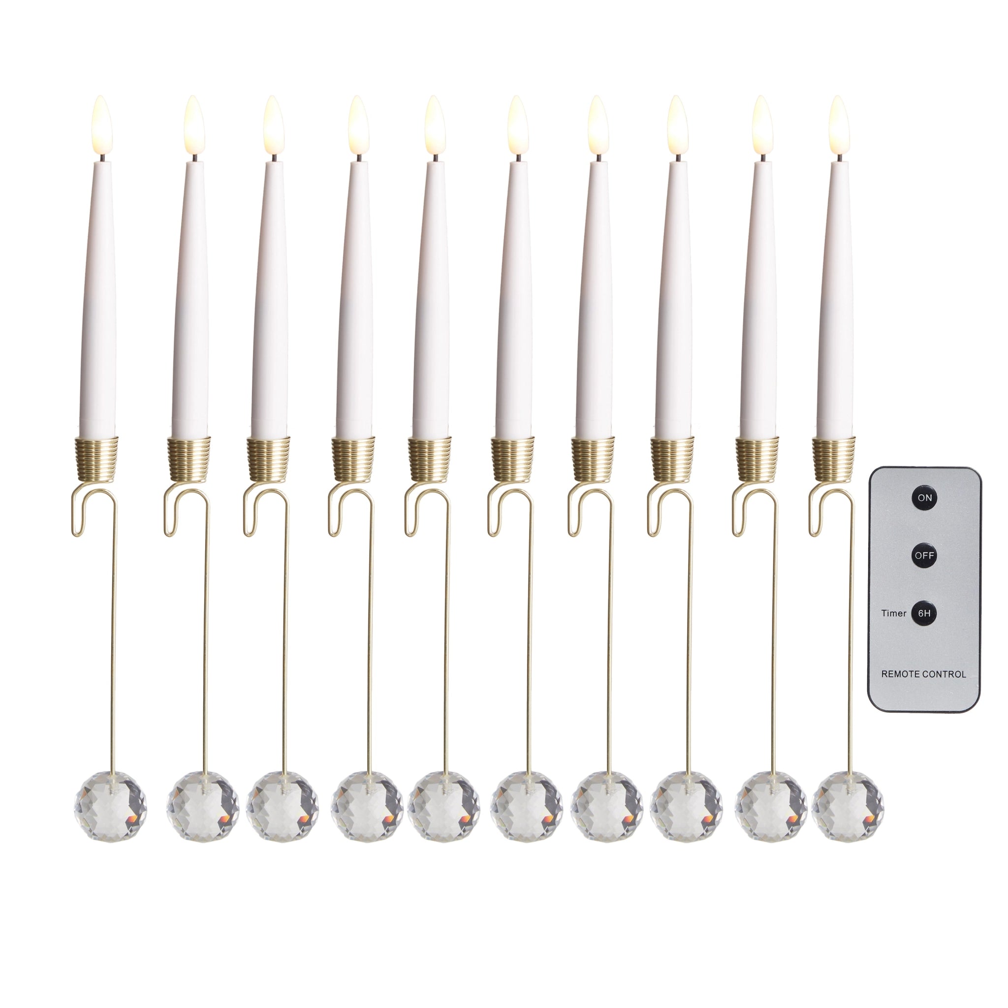 12.5" Lighted Candle Ornament with Remote - Sassy Inspiration