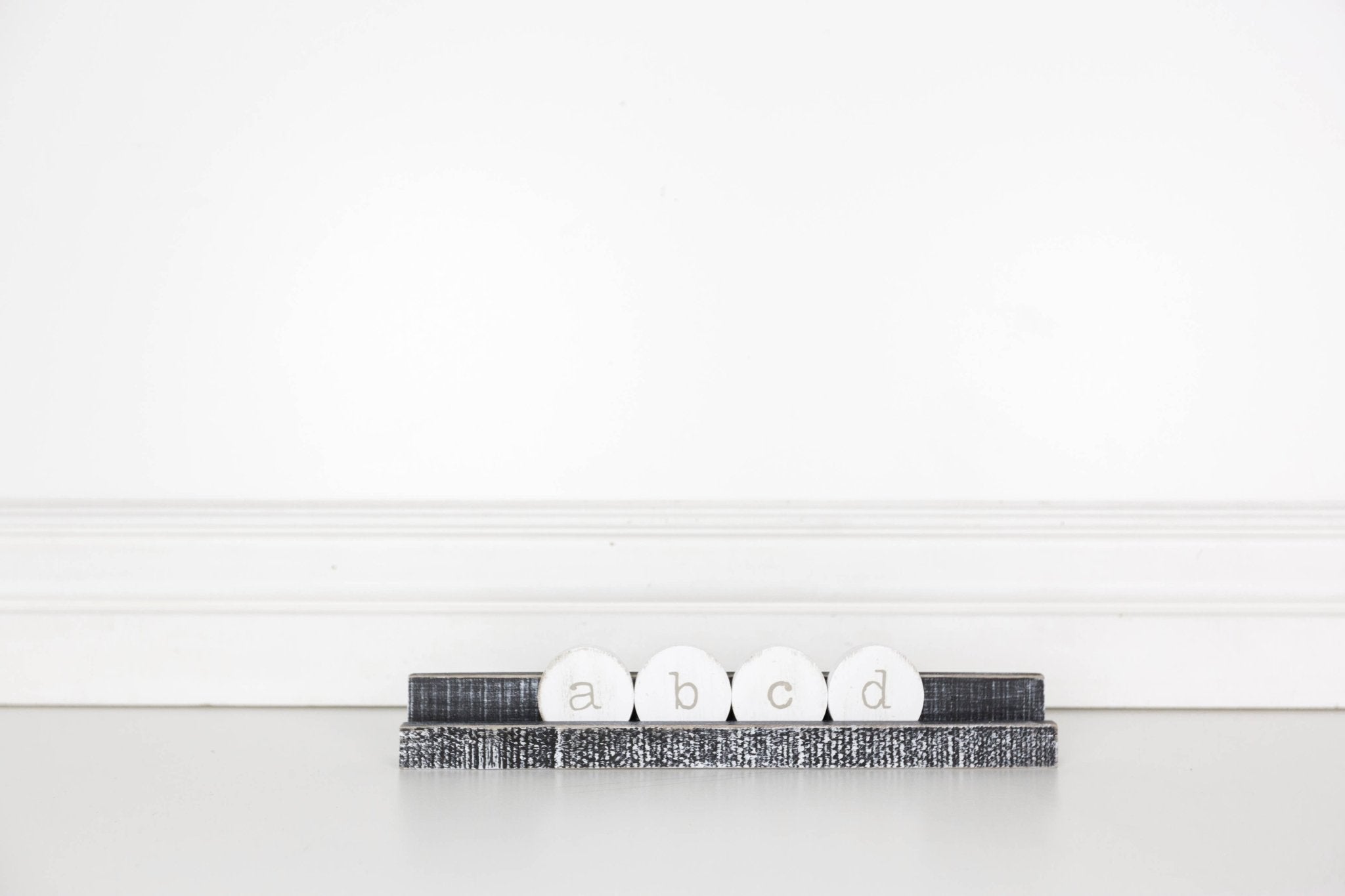 12x.75x1 Wood Tile Stand (Ledgie) black Letter board - Sassy Inspiration