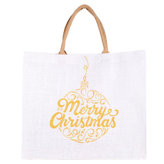 Merry Christmas Script Carryall Tote