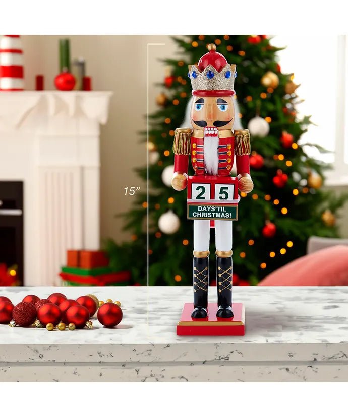 15" Nutcracker King With Calendar - Sassy Inspiration