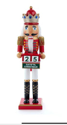 15" Nutcracker King With Calendar - Sassy Inspiration