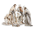 15.75" METALLIC SILVER NATIVITY - Sassy Inspiration