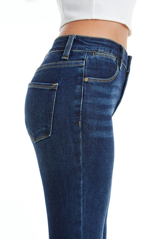 Bayeas Mid Rise Straight Leg Jeans