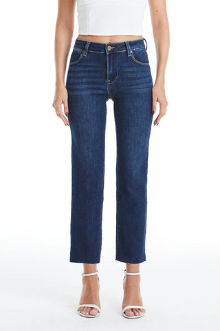 Bayeas Mid Rise Straight Leg Jeans