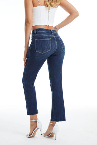 Bayeas Mid Rise Straight Leg Jeans