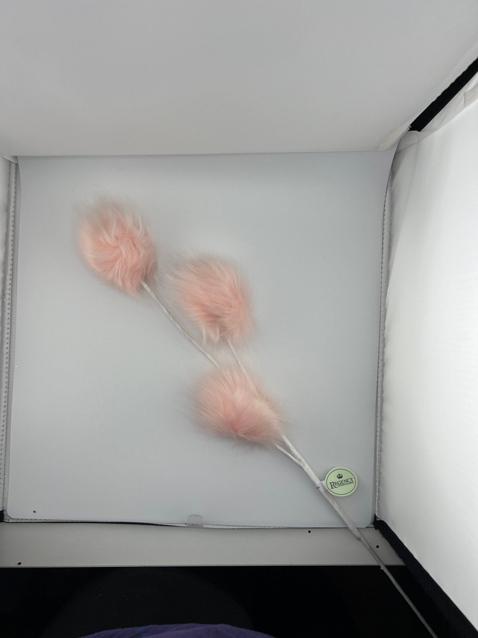 24" FLAMINGO FEATHER PUFF BALL SPRAY - CORAL - Sassy Inspiration