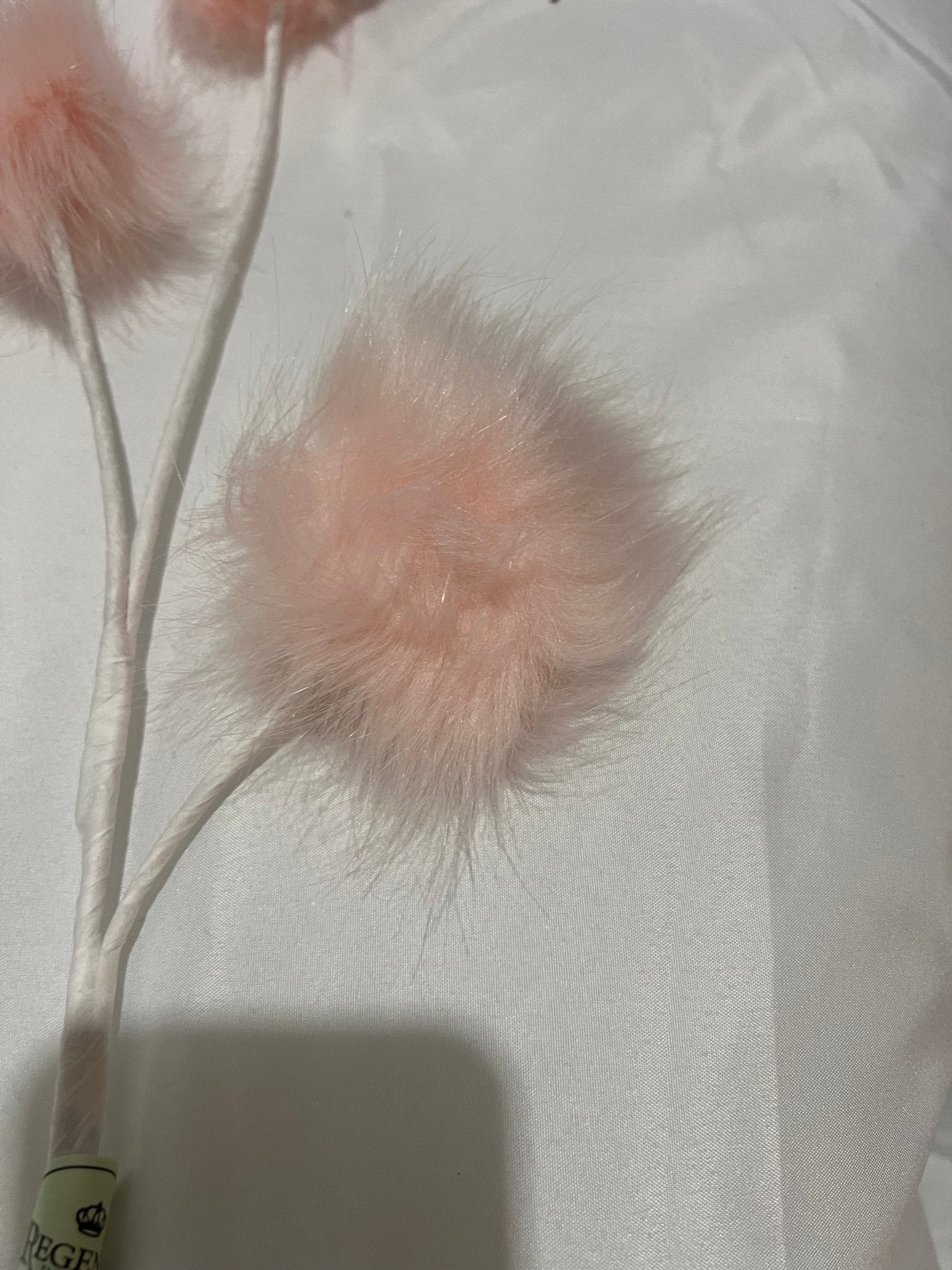 24" FLAMINGO FEATHER PUFF BALL SPRAY - CORAL - Sassy Inspiration