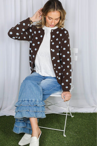 Dot Your Average Polka Dot Cardigan